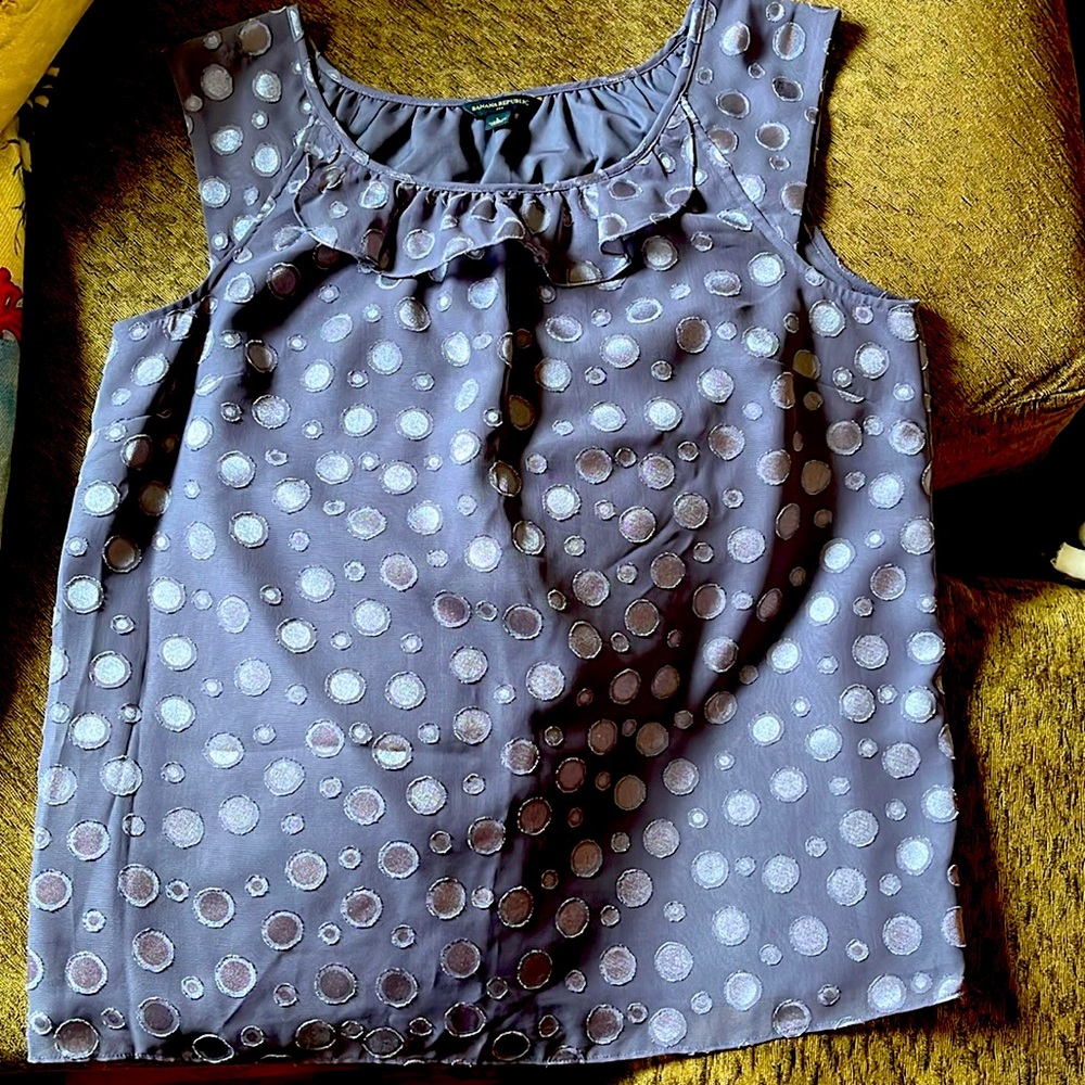 Womens sleeveless purple top-Banana Republic